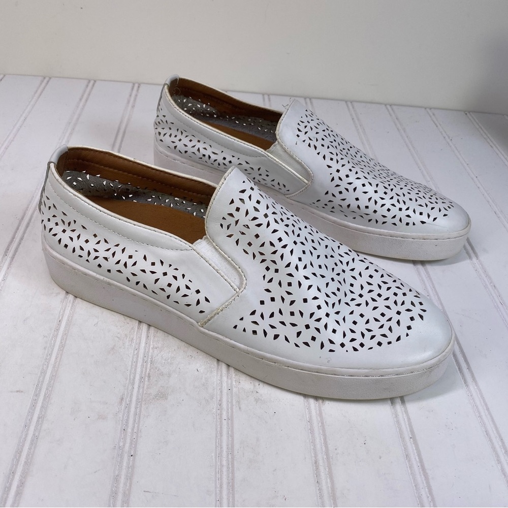 Vionic White Leather Perforated Casual Loafers - image 8
